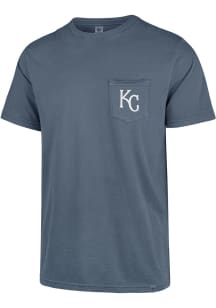 47 Kansas City Royals Grey Back Track Hudson Short Sleeve Fashion T Shirt