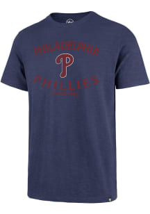 47 Philadelphia Phillies Blue Dual Arch Scrum Short Sleeve Fashion T Shirt