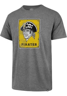 47 Pittsburgh Pirates Grey Throwback Super Rival Short Sleeve T Shirt