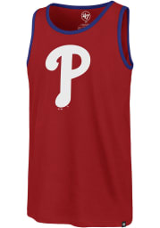 47 Philadelphia Phillies Mens Red Imprint Splitter Short Sleeve Tank Top
