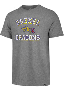 Drexel Dragons Grey Number One Match Short Sleeve Fashion T Shirt