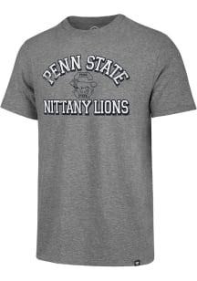 Penn State Nittany Lions Grey Number One Match Short Sleeve Fashion T Shirt