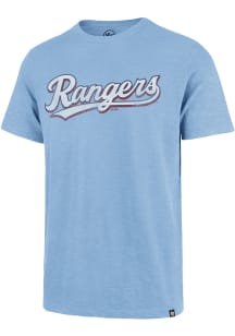 47 Texas Rangers Light Blue Scrum Short Sleeve Fashion T Shirt