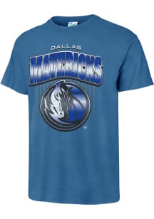 47 Dallas Mavericks Blue Chrome Short Sleeve Fashion T Shirt