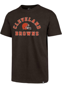 47 Cleveland Browns Brown Varsity Arch Club Short Sleeve T Shirt