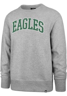 47 Philadelphia Eagles Mens Grey Arch Outline Headline Long Sleeve Crew Sweatshirt