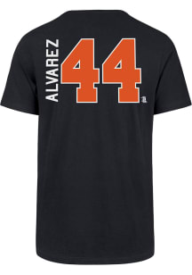 Yordan Alvarez Houston Astros Navy Blue Name And Number Short Sleeve Player T Shirt