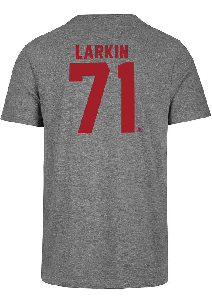 Dylan Larkin Detroit Red Wings Grey Most Valuable Player Short Sleeve Fashion Player T Shirt
