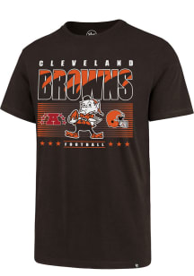 Brownie  Cleveland Browns Brown 47 Retro Shark Short Sleeve T Shirt