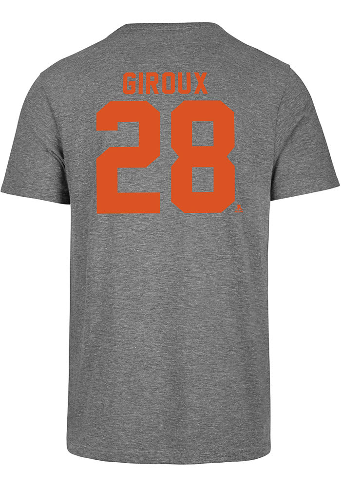 Claude Giroux Philadelphia Flyers Grey MVP Short Sleeve Fashion Player T Shirt