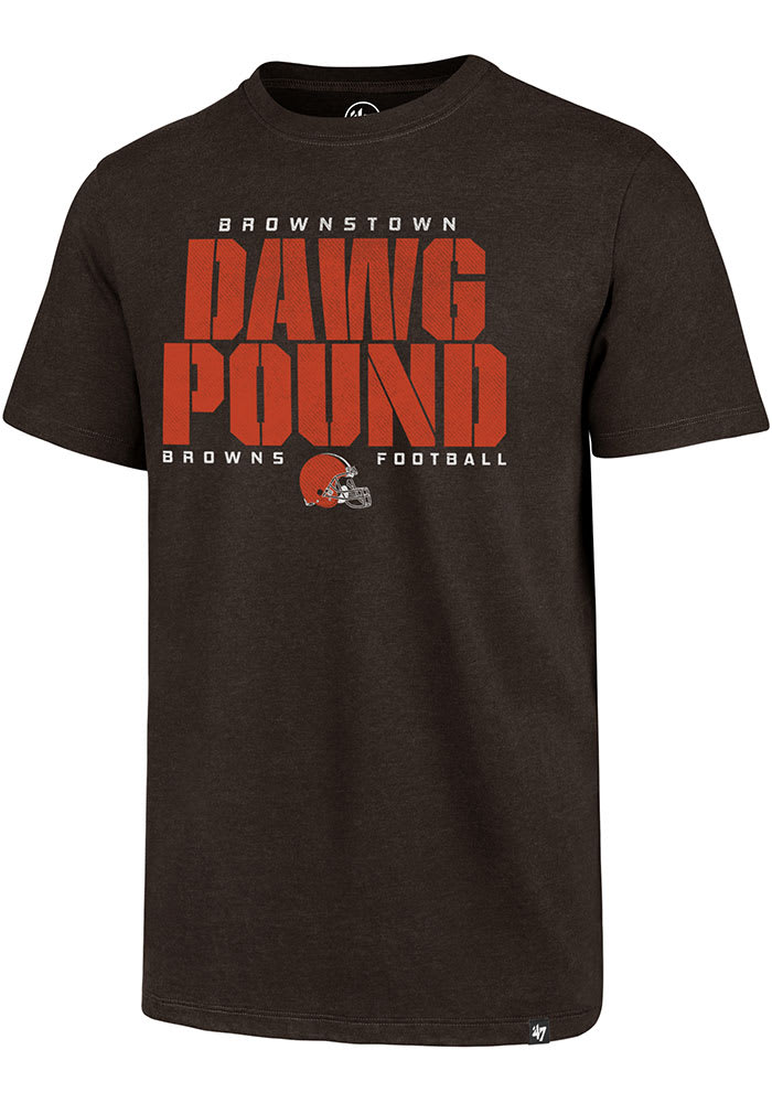 47 Cleveland Browns Brown Dawg Pound Short Sleeve T Shirt 48005406