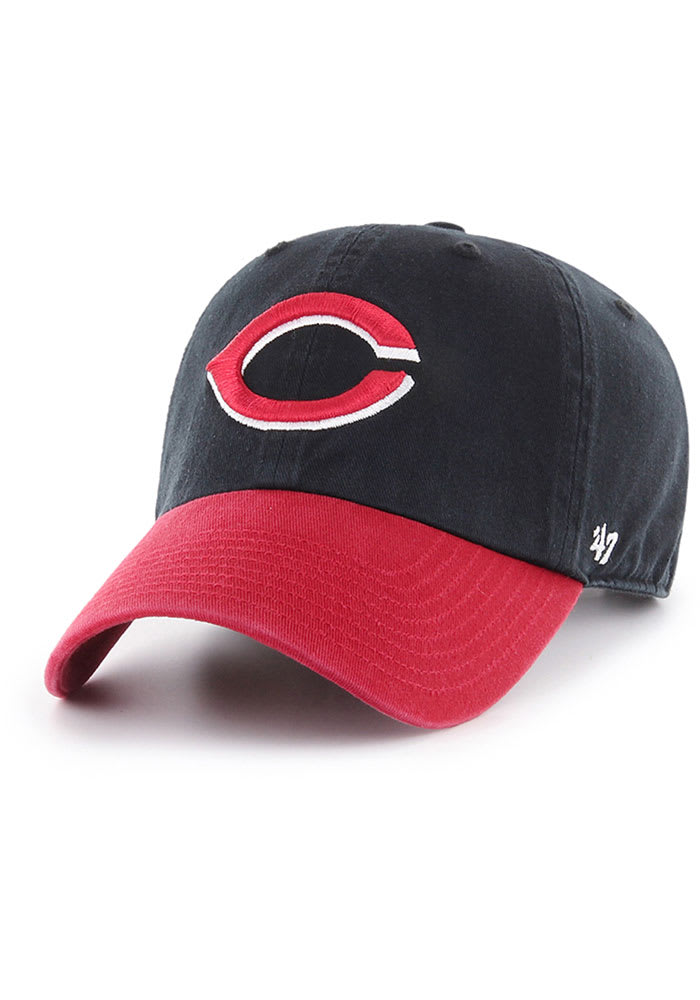 47 Cincinnati Reds 2T Clean Up Adjustable Hat - Black