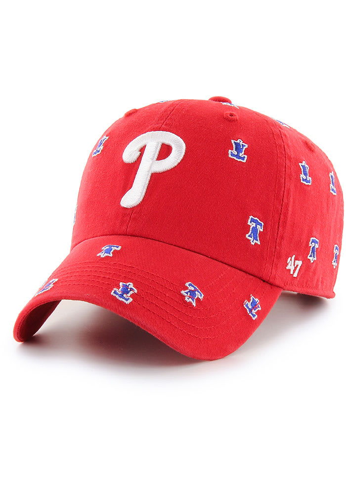 47 Philadelphia Phillies Red Confetti Clean Up Womens Adjustable Hat
