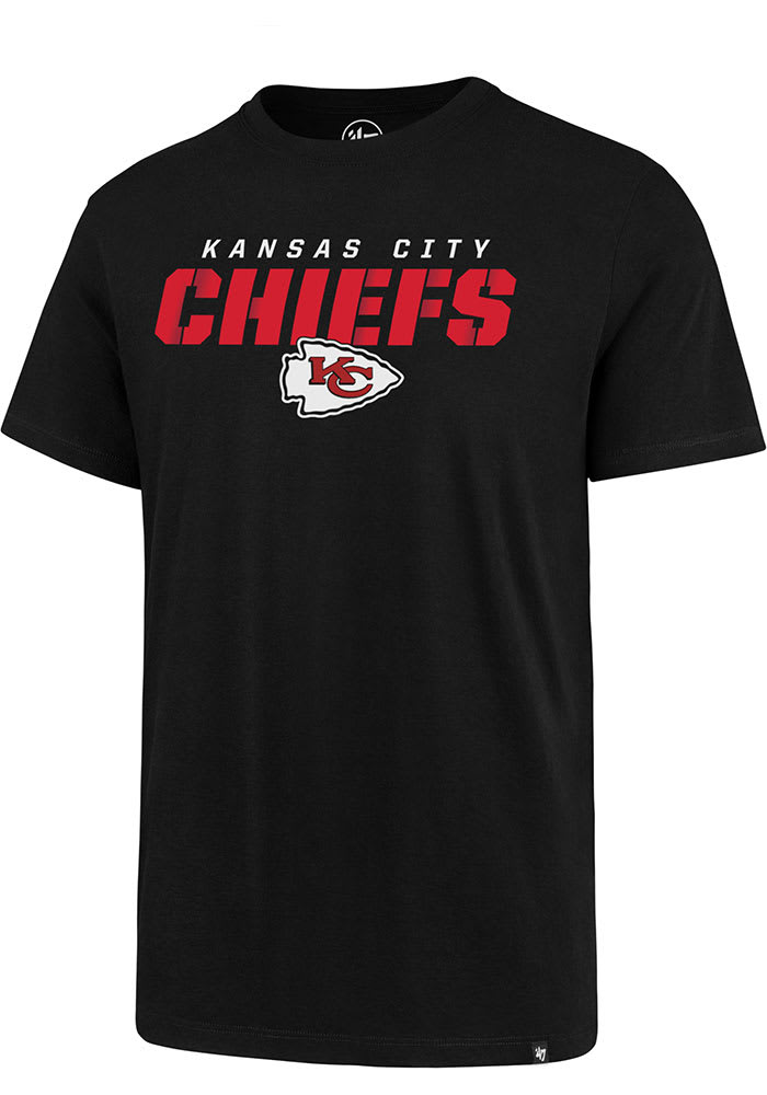 '47 Kansas City Chiefs Heathered Charcoal Traction Super Rival T-Shirt Size: Large