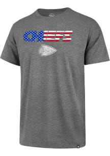 47 Kansas City Chiefs Grey Americana Club Short Sleeve T Shirt