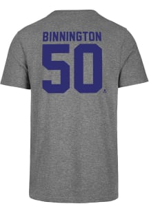 Jordan Binnington St Louis Blues Grey MVP Short Sleeve Fashion Player T Shirt