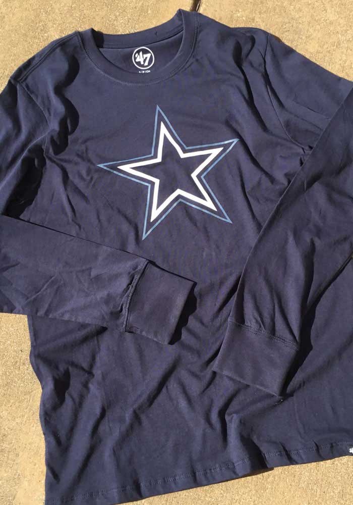 47 Cowboys Pop Shadow Imprint Long Sleeve T Shirt