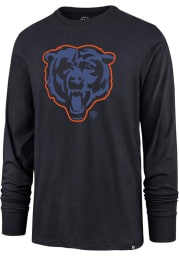 47 Chicago Bears Navy Blue Pop Shadow Imprint Super Rival Long Sleeve T Shirt