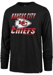 47 Kansas City Chiefs Black Line Rush Super Rival Long Sleeve T Shirt