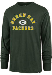 47 Green Bay Packers Green Varsity Arch Super Rival Long Sleeve T Shirt