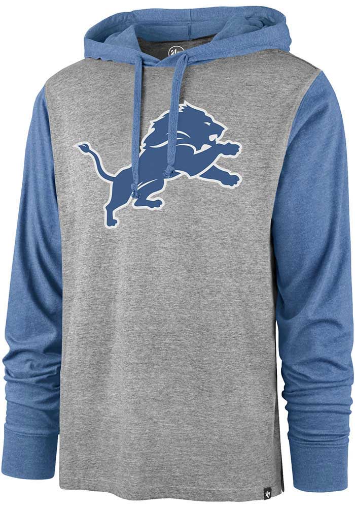 47 Detroit Lions Mens Grey Imprint Callback Club Long Sleeve