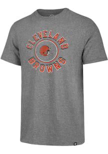 47 Cleveland Browns Grey Circle Match Triblend Short Sleeve Fashion T Shirt