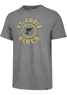 47 St Louis Blues Grey Circle Match Triblend Short Sleeve Fashion T Shirt