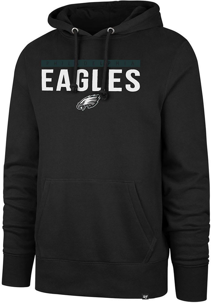 47 Philadelphia Eagles Mens Black Power Luck Headline Long Sleeve