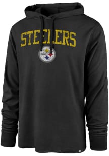 47 Pittsburgh Steelers Mens Black Power Up Club Long Sleeve Hoodie
