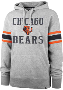 47 Chicago Bears Mens Grey Double Block Fashion Hood