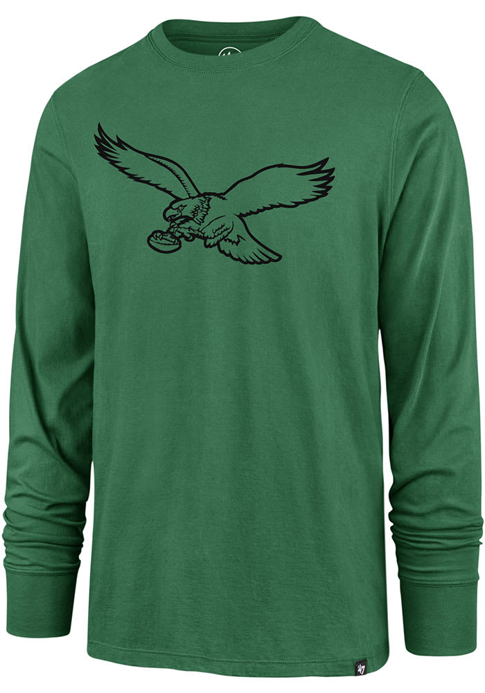 47 Philadelphia Eagles Kelly Green Pop Imprint Super Rival Long Sleeve T Shirt