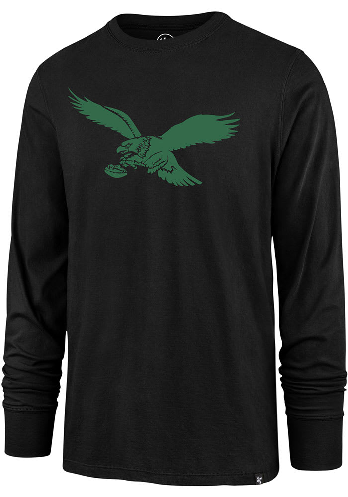 47 Philadelphia Eagles Black Pop Imprint Super Rival Long Sleeve T Shirt