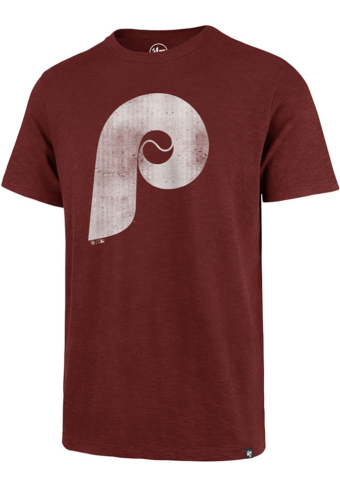 Phillies Womens Maroon Vintage T-Shirt