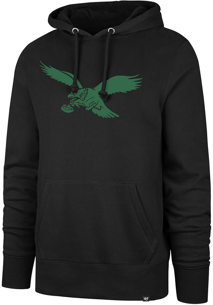 Philadelphia Eagles 47 Brand Black Headline Pullover Hoodie