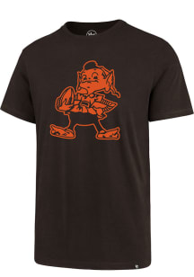 47 Cleveland Browns Brown Pop Shadow Imprint Short Sleeve T Shirt