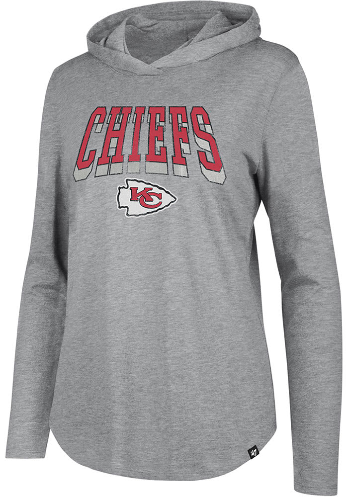 47 Kansas City Chiefs Womens Grey Piper Hooded Sweatshirt