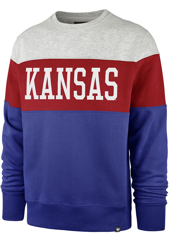 47 Kansas City Chiefs Interstate Crew Long Sleeve Fashion Sweatshirt - Red