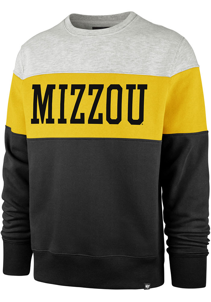 47 Missouri Tigers Mens Black Interstate Long Sleeve Fashion Sweatshirt