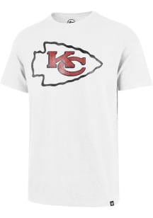 47 Kansas City Chiefs White Arrowhead Scrum Short Sleeve Fashion T Shirt