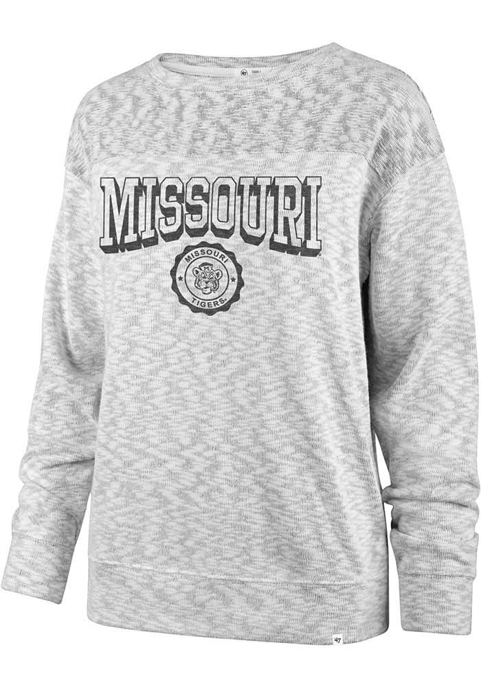 47 Missouri Tigers Womens White Out Crew Sweatshirt
