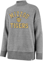 47 Missouri Tigers Womens Grey Ivy Mock Neck Crew Sweatshirt