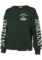 '47 Michigan State Spartans Womens Green Marlow Bell LS Tee