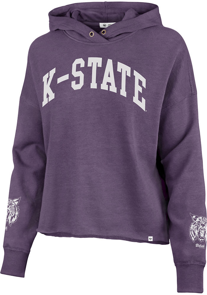 47 K-State Wildcats Womens Purple Olivia Hooded Sweatshirt