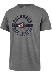 47 Columbus Blue Jackets Grey Roundabout Club Short Sleeve T Shirt