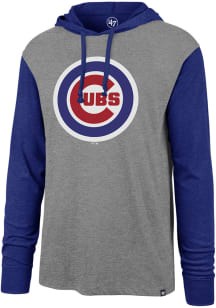 47 Chicago Cubs Mens Grey Imprint Callback Club Long Sleeve Hoodie
