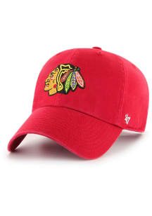 47 Chicago Blackhawks Clean Up Adjustable Hat - Red
