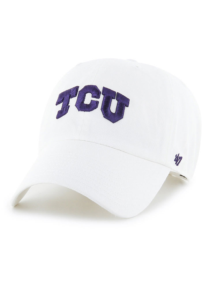 47 TCU Horned Frogs Clean Up Adjustable Hat - White