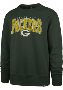 47 Green Bay Packers Mens Green Varsity Block Long Sleeve Crew Sweatshirt