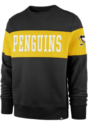 47 Pittsburgh Penguins Mens Black Interstate Long Sleeve Fashion Sweatshirt