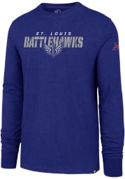 47 St Louis Battlehawks Blue Traction Two Peat Long Sleeve T Shirt